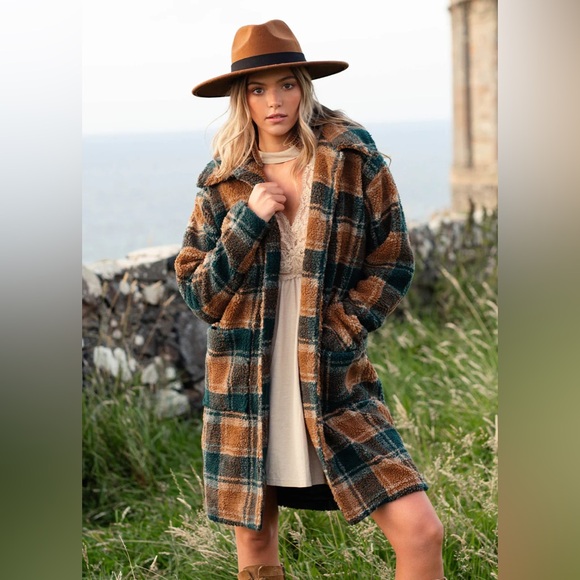 Joyfolie Jackets & Blazers - Joyfolie Gertie Plaid coat